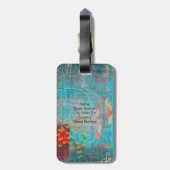 Slechte haardag ( achteraan) bagagelabel (Achterkant verticaal)