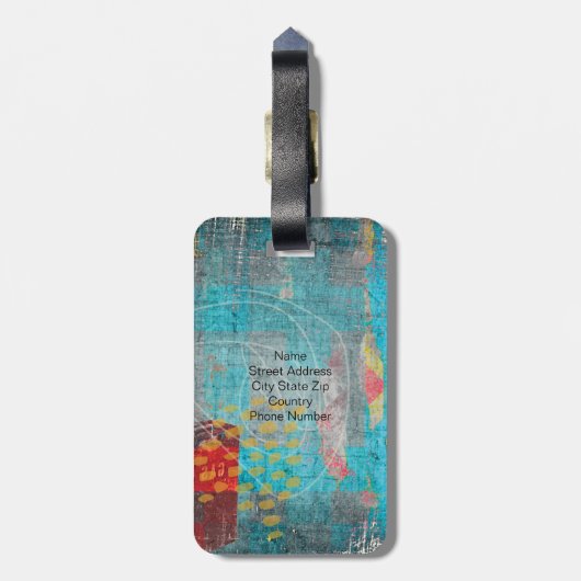 Slechte haardag ( achteraan) bagagelabel (Achterkant verticaal)