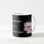 Slechte haardag? koffiemok (Voorkant rechts)