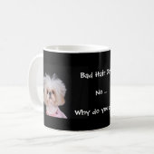 Slechte haardag? koffiemok (Voorkant links)