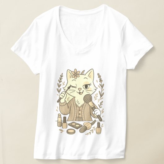 Slechte Haardag - Make-up Editie T-shirt (Laagn)