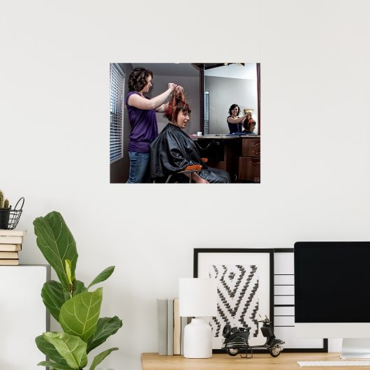 Slechte haardag poster (Thuiskantoor)