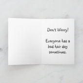 Slechte haardag soms kaart (Binnen)