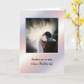 Slechte haardagkaart voor aanmoediging. kaart (Gele Bloem)