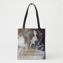 Slechte haarhondenbroomtas tote bag
