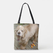 Slechte haarhondenbroomtas tote bag (Achterkant)