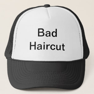 Slechte haarsnit trucker pet