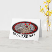 Slechte Haas Dag Kaart (Gele Bloem)