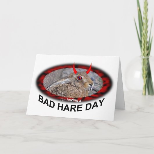 Slechte Haas Dag Kaart (Voorkant)