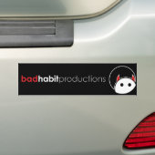 Slechte habitat produceert bumpersticker (Op auto)