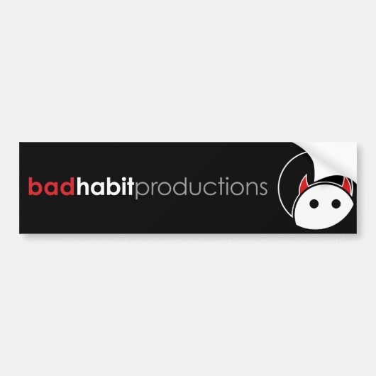 Slechte habitat produceert bumpersticker (Voorkant)
