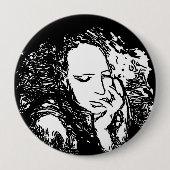 Slechte habitat ronde button 4,0 cm (Voorkant)