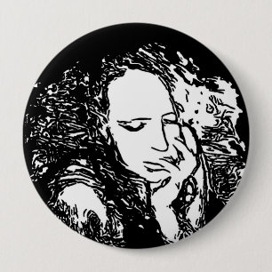 Slechte habitat ronde button 4,0 cm