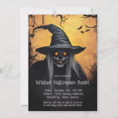 Slechte Halloween Bash Uitnodiging (Voorkant)