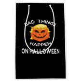 Slechte Halloween grappige Trumpkin voor je vriend Medium Cadeauzakje (Voorkant)