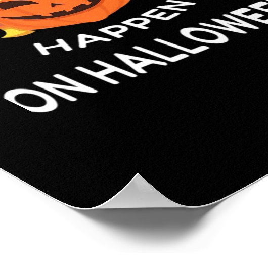 Slechte Halloween grappige Trumpkin voor je vriend Poster (Hoek)