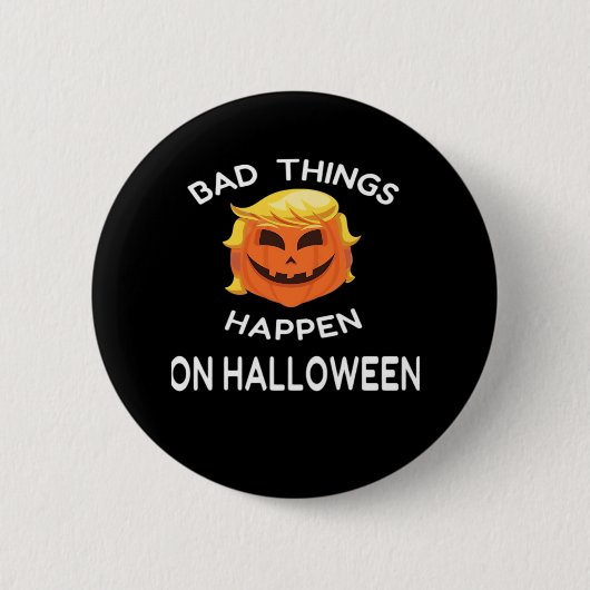 Slechte Halloween grappige Trumpkin voor je vriend Ronde Button 5,7 Cm (Voorkant)
