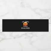 Slechte Halloween grappige Trumpkin voor je vriend Waterfles Etiket (Enkel label)