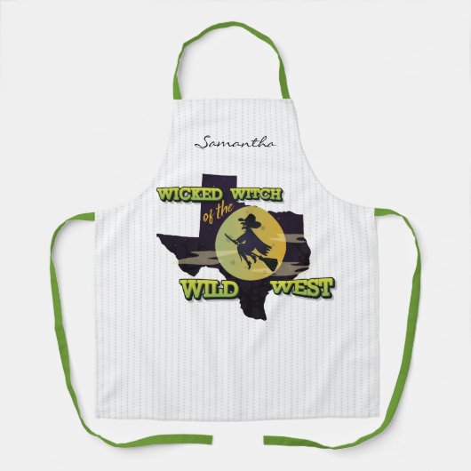 Slechte heks van het wilde westen schort (Voorkant)