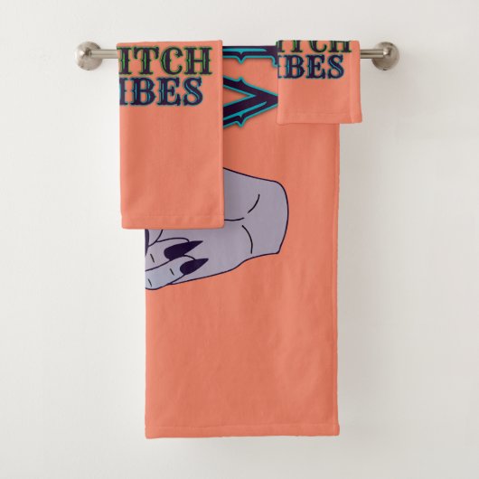 Slechte heks vibes heksenhanden bad handdoek (Insitu)