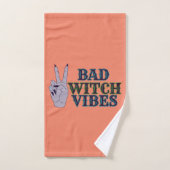 Slechte heks vibes heksenhanden bad handdoek (Handdoek)