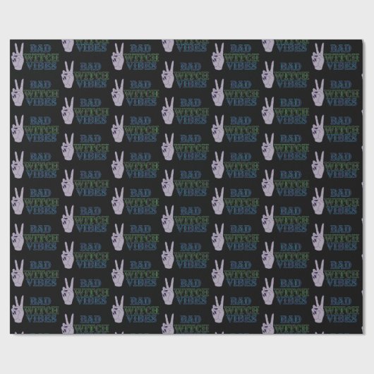 Slechte heks vibes heksenhanden cadeaupapier (Vlak)