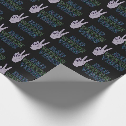 Slechte heks vibes heksenhanden cadeaupapier (Hoek)