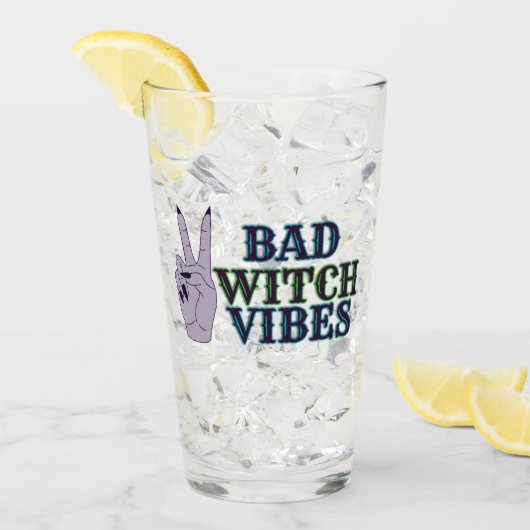 Slechte heks vibes heksenhanden glas (Voorkant ijs)