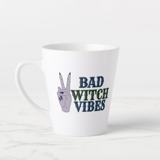 Slechte heks vibes heksenhanden latte mok (Links)