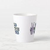 Slechte heks vibes heksenhanden latte mok (Voorkant)