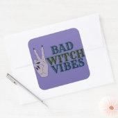 Slechte heks vibes heksenhanden vierkante sticker (Envelop)