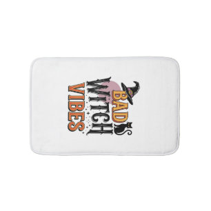 Slechte Heks Vibes Vintage Halloween T-shirt Ontwe Badmat