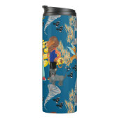 Slechte heks, vogelverschrikker en leeuwenpatroon thermosbeker (Geroteerd rechts)