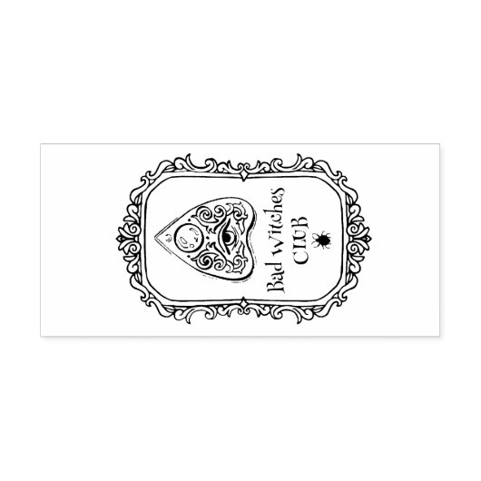 Slechte heksen Halloween Rubberstempel (Afrduk)