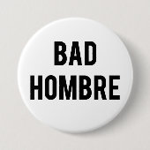 Slechte Hombre-knop Ronde Button 7,6 Cm (Voorkant)