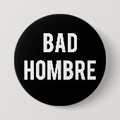 Slechte Hombre-knop Ronde Button 7,6 Cm (Voorkant)