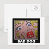 slechte hond 2 briefkaart (Voorkant / Achterkant)