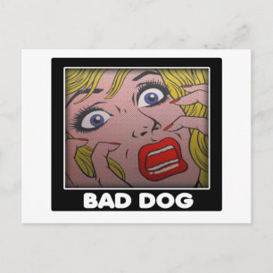 slechte hond 2 briefkaart