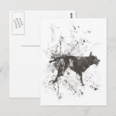 Slechte hond briefkaart (Voorkant / Achterkant)