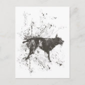 Slechte hond briefkaart (Voorkant)