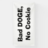 Slechte hond, geen koekje spandoek (Verticaal)