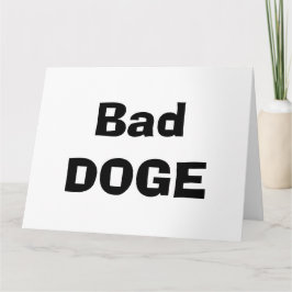 Slechte hond, geen traktatie kaart