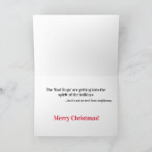 Slechte honden zijn klaar voor de kerstman. kaart (Binnen)