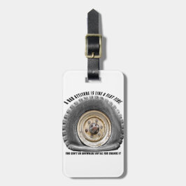 Slechte hoogte als platte band bagagelabel