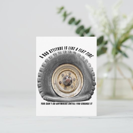 Slechte hoogte als platte band briefkaart (Staand voorkant)