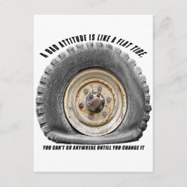 Slechte hoogte als platte band briefkaart