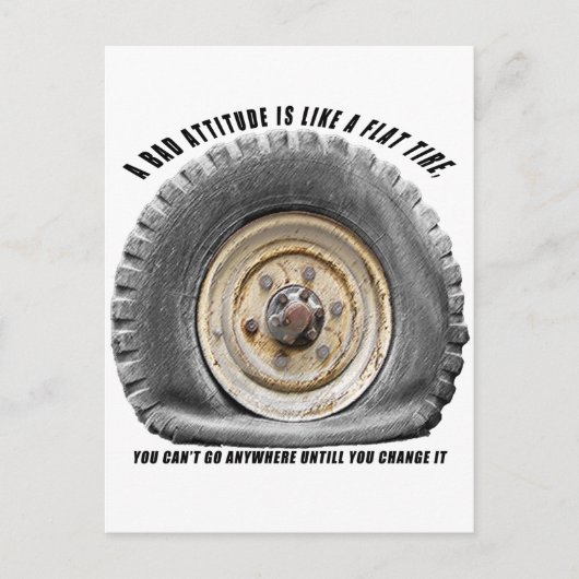 Slechte hoogte als platte band briefkaart (Voorkant)