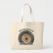 Slechte hoogte als platte band grote tote bag (Voorkant)