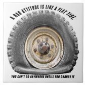 Slechte hoogte als platte band tegeltje (Voorkant)