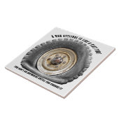 Slechte hoogte als platte band tegeltje (Zijkant)